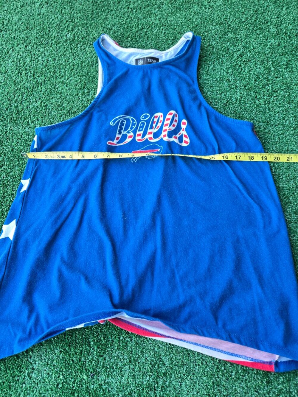 NFL Buffalo Bills women's Americana tie-breaker sleeveless top - Picture 5 of 8